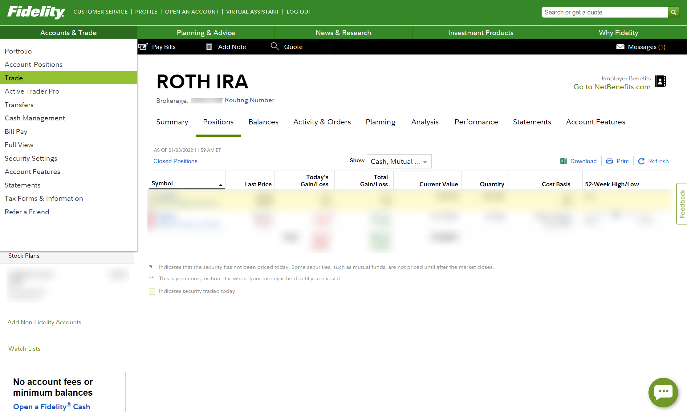 fidelity-roth-ira-trade