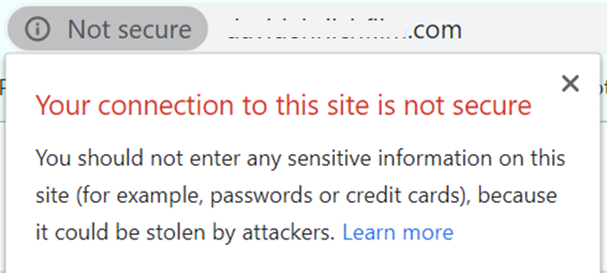 No SSL TLS HTTPS